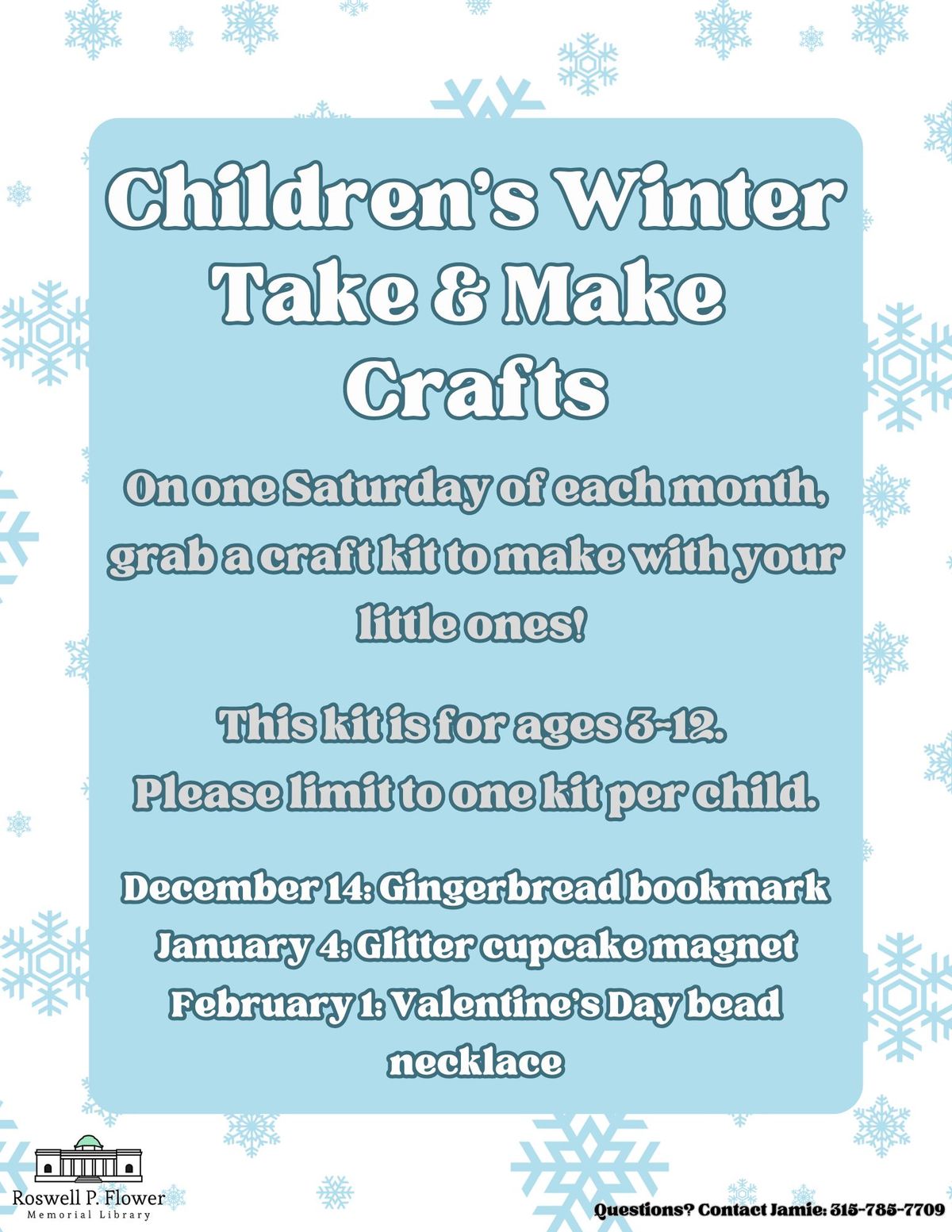 Ages 3-12 Take & Make Kit