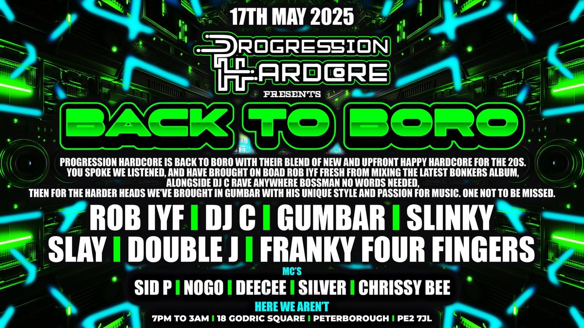 Progression Hardcore Back To Boro