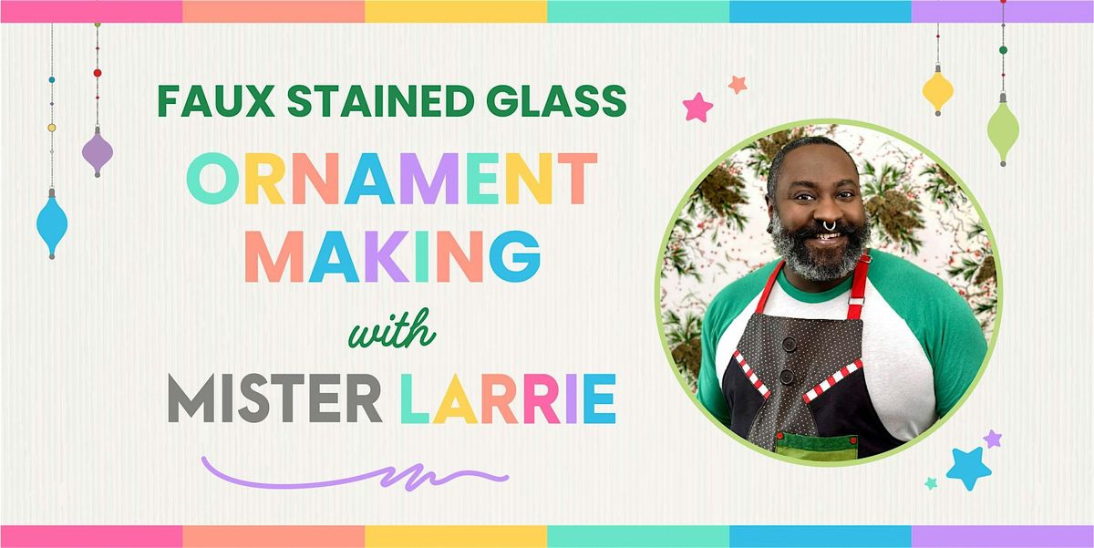 Faux Stained Glass Ornament Making
