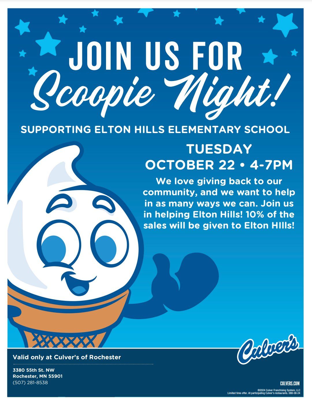 Culver\u2019s Scoopie Night!