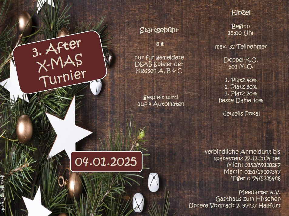 3. After XMAS Turnier