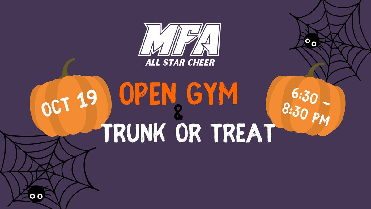 MFA Cheer - Open Gym & Trunk or Treat