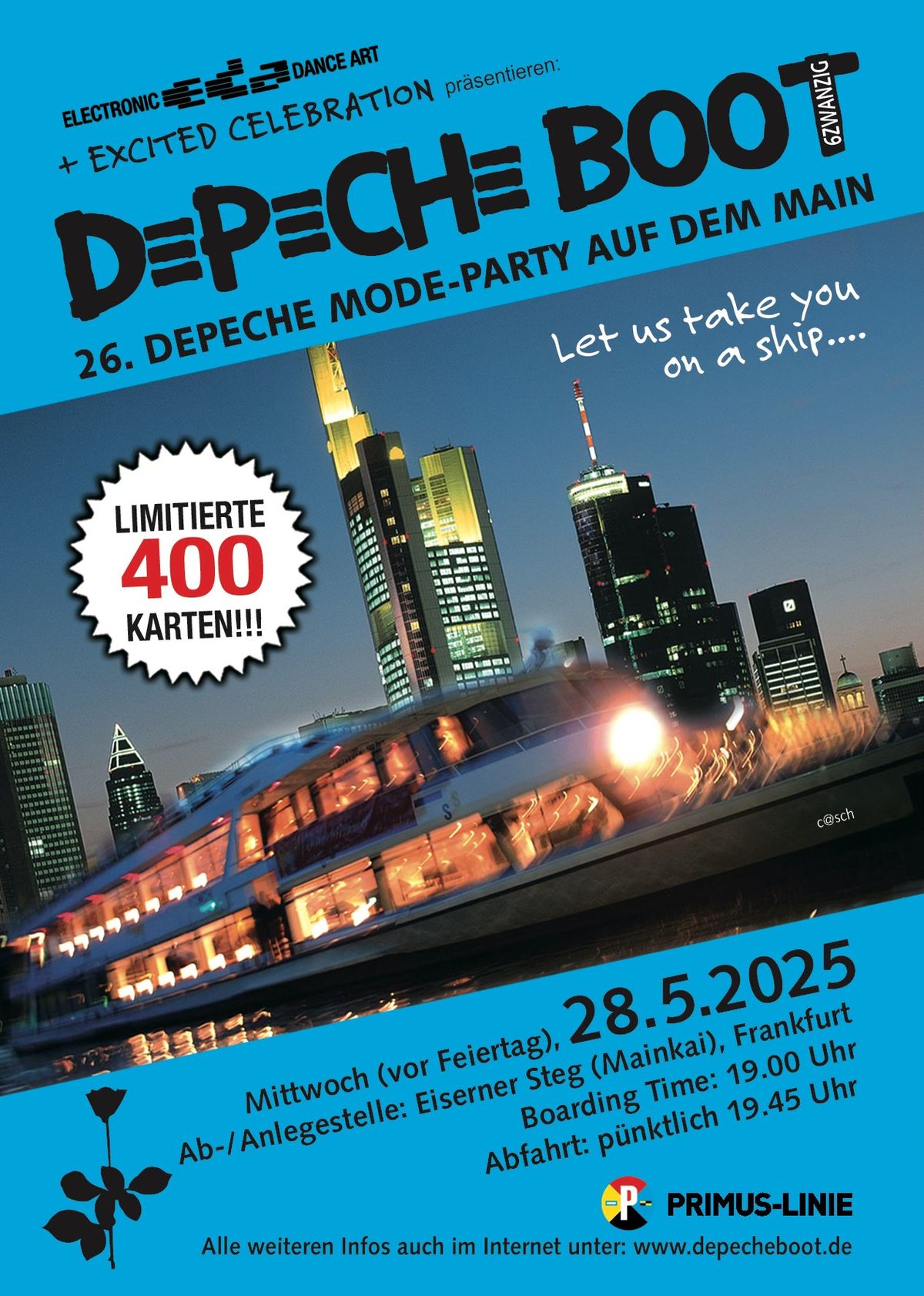 95% Ticketalarm! DepecheBoot XXVI - 2 Floors (vor Feiertag) 