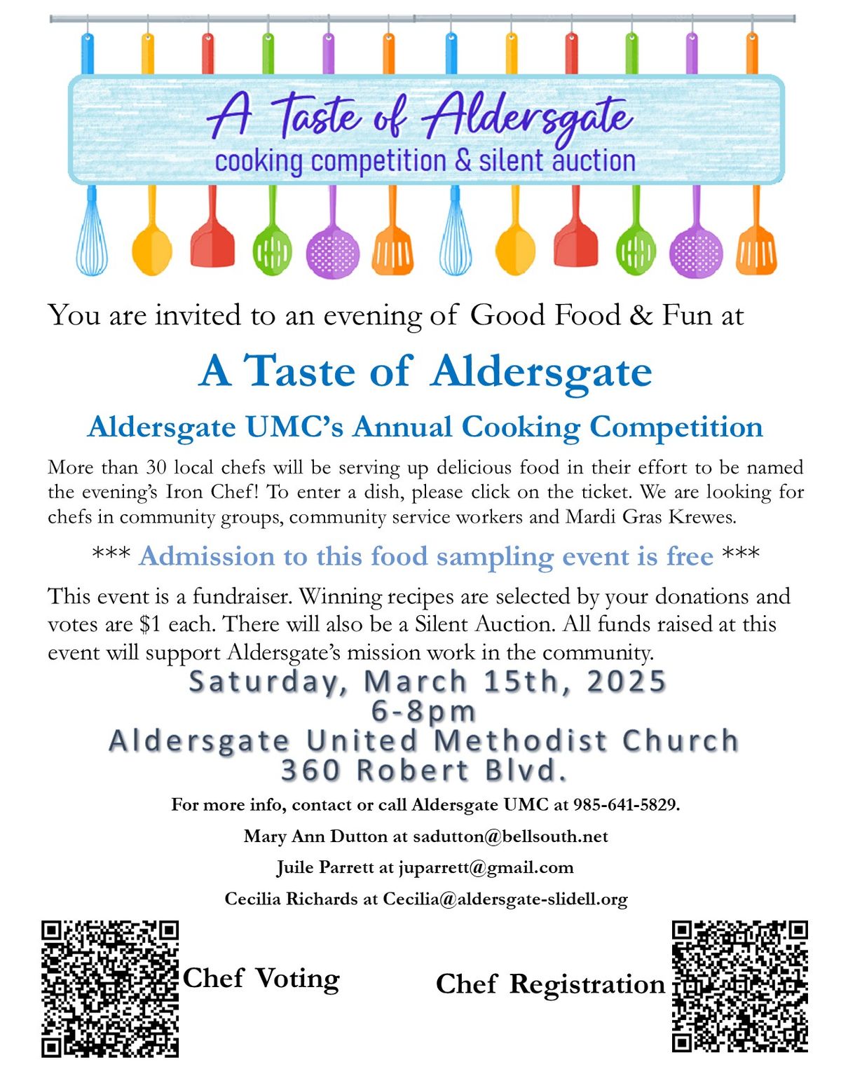 A Taste Of Aldersgate 