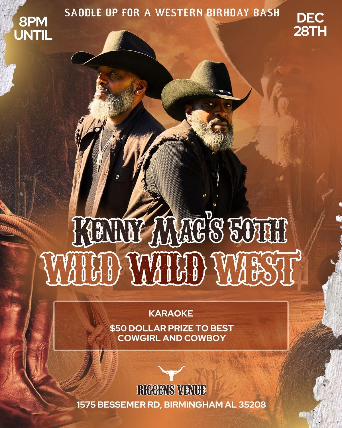 Kenny Mac\u2019s Wild Wild West 50th Birthday Bash!