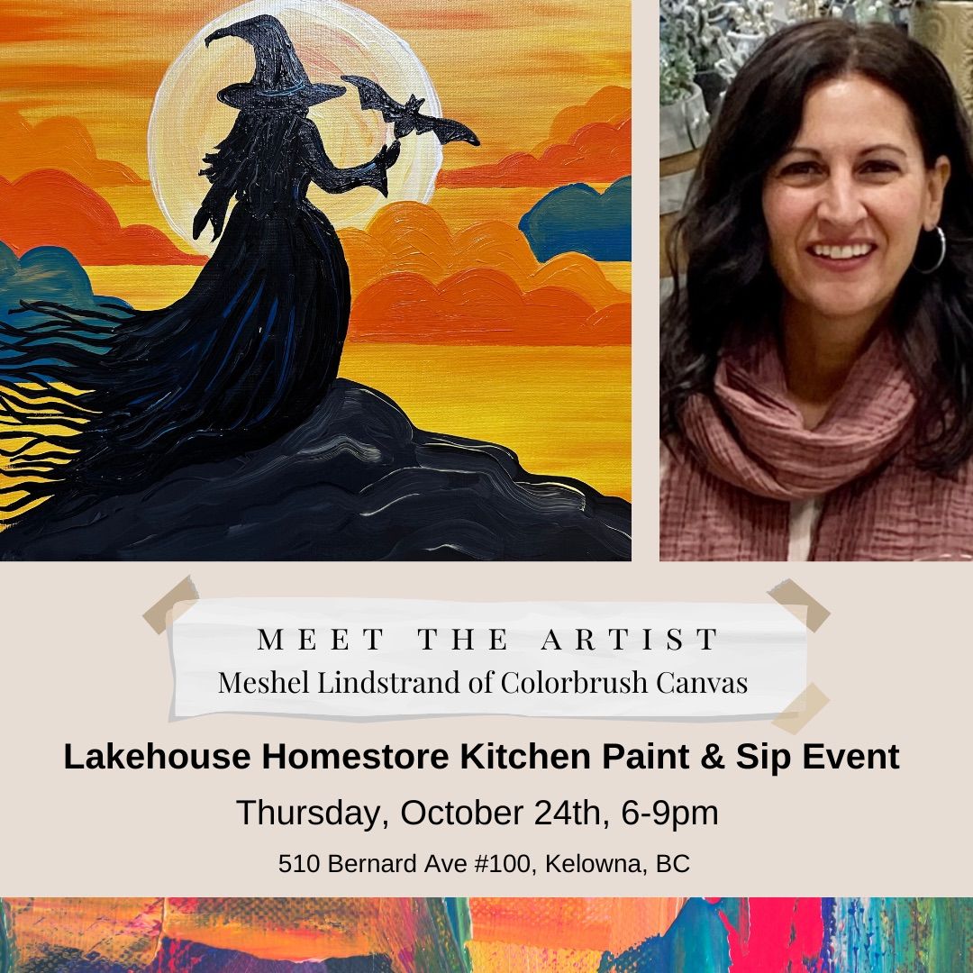 Lakehouse Homestore Kitchen Paint & Sip Event 