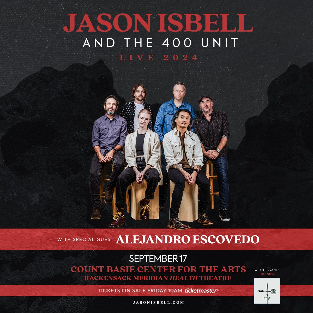 Jason Isbell and the 400 Unit at Hackensack Meridian Health Theatre at the Count Basie Center