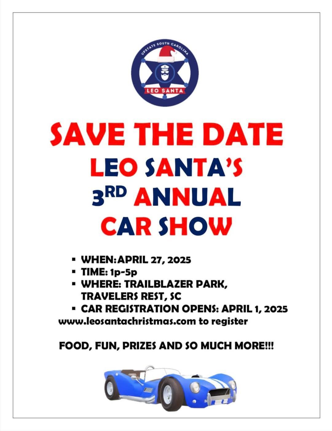 LEO Santa 3rd annual car show