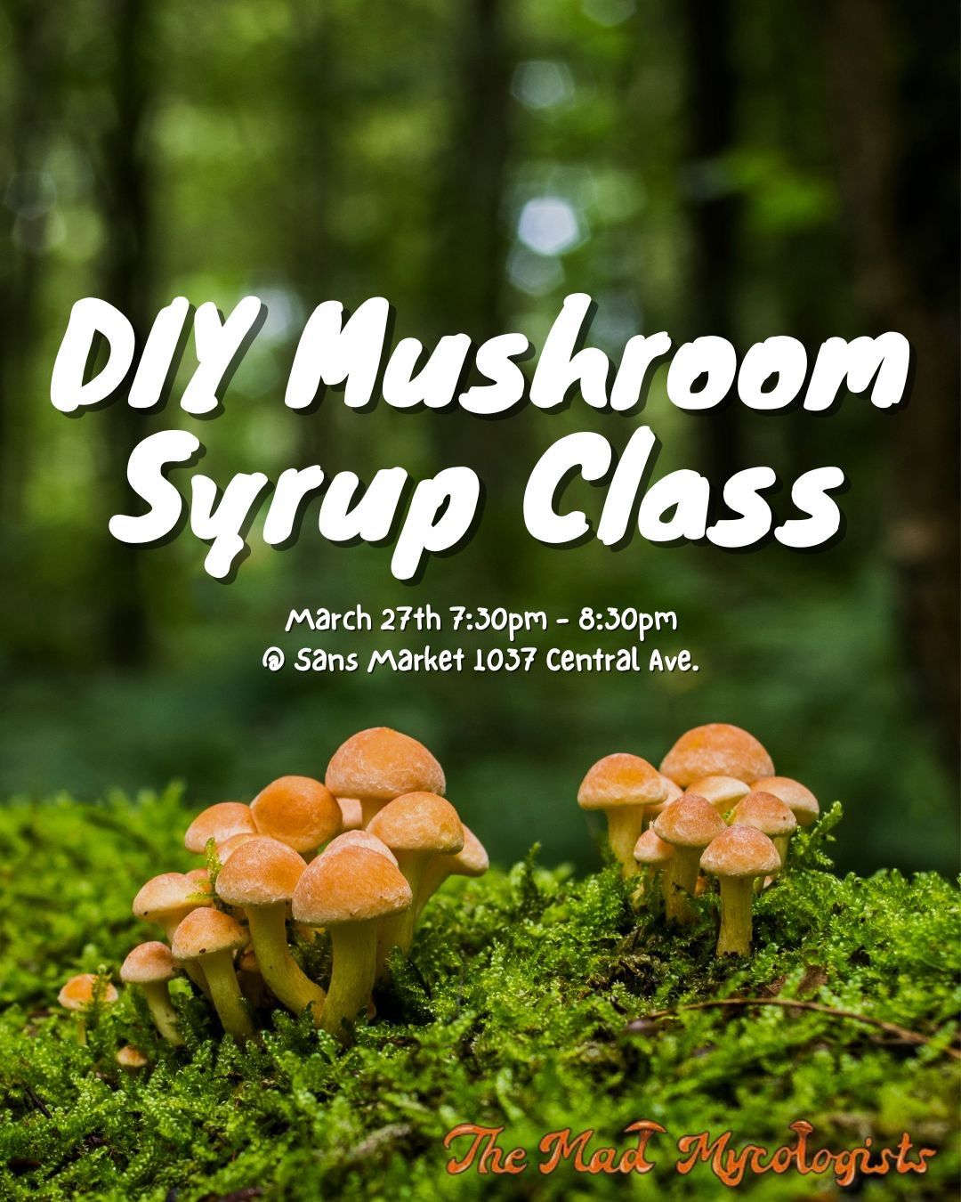 DIY Mushroom Syrup Class 