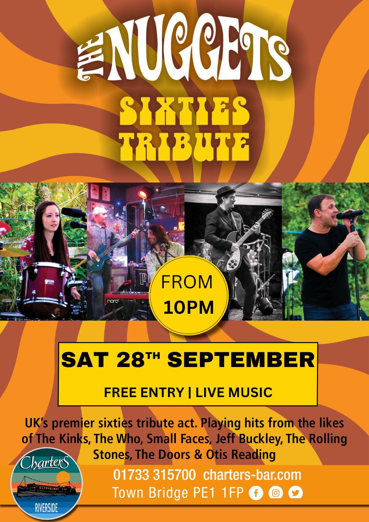 THE NUGGETS - SIXTIES TRIBUTE - LIVE MUSIC - FREE ENTRY