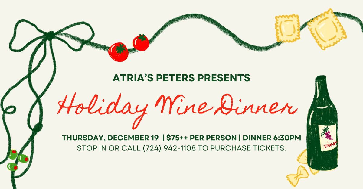 Holiday Wine Dinner \ud83c\udf5d\ud83c\udf77\ud83c\udf81