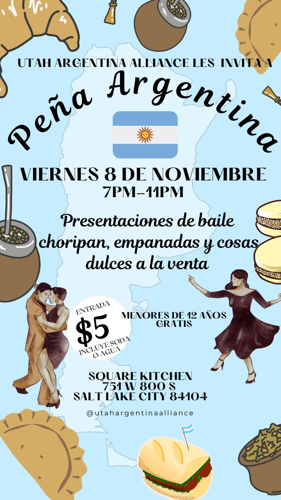 Pe\u00f1a Argentina de Utah Argentina Alliance a Beneficio\/Fundraiser