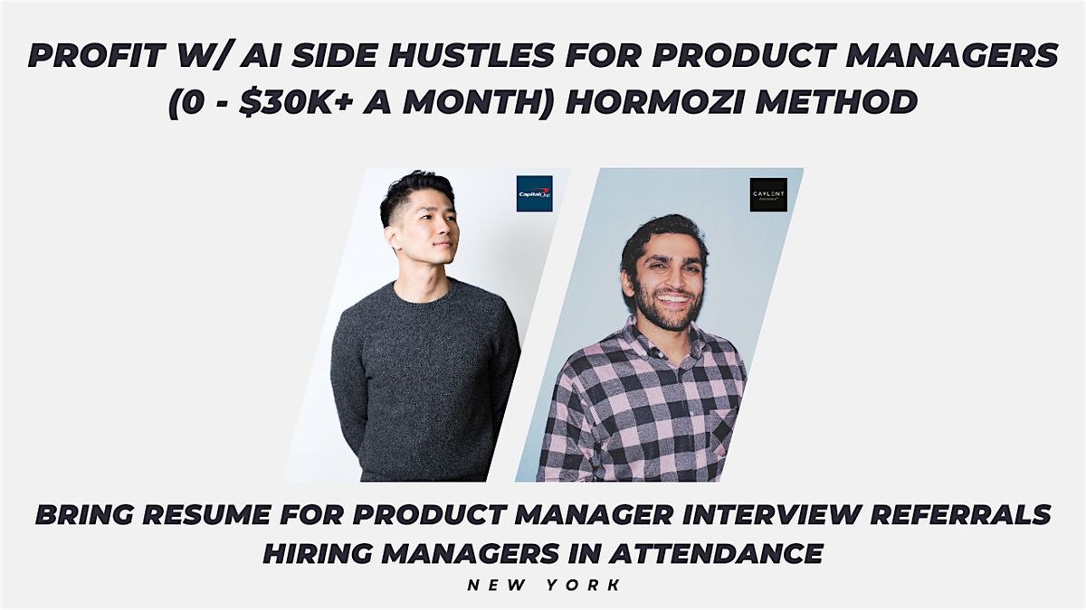 Profit w\/ AI Side Hustles for PM (0 - $30K+ a Month) Hormozi Method