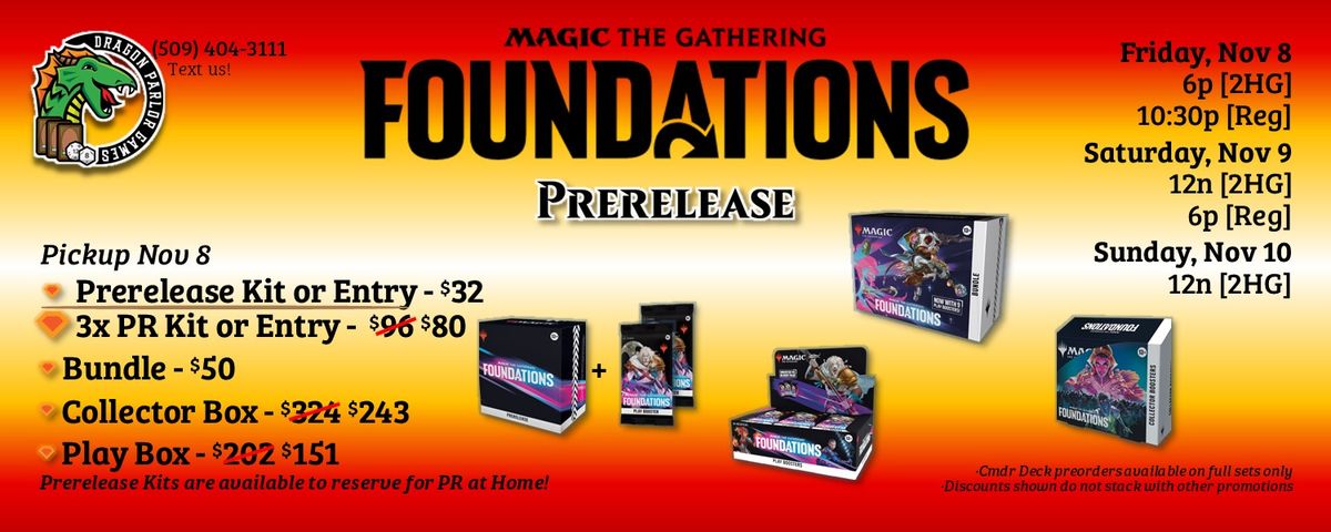 Foundations Prerelease