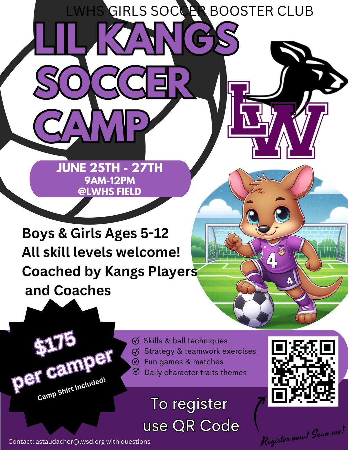 Lake Washington Kangs Kids Soccer Camp