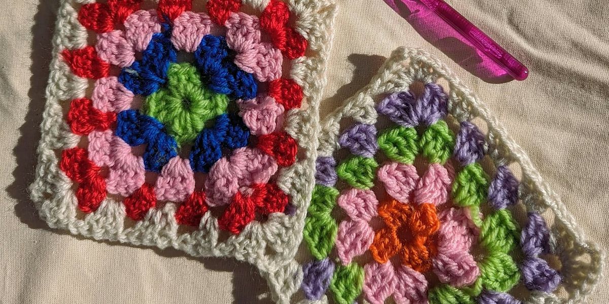 Crochet 101 - Beginner Friendly Granny Squares