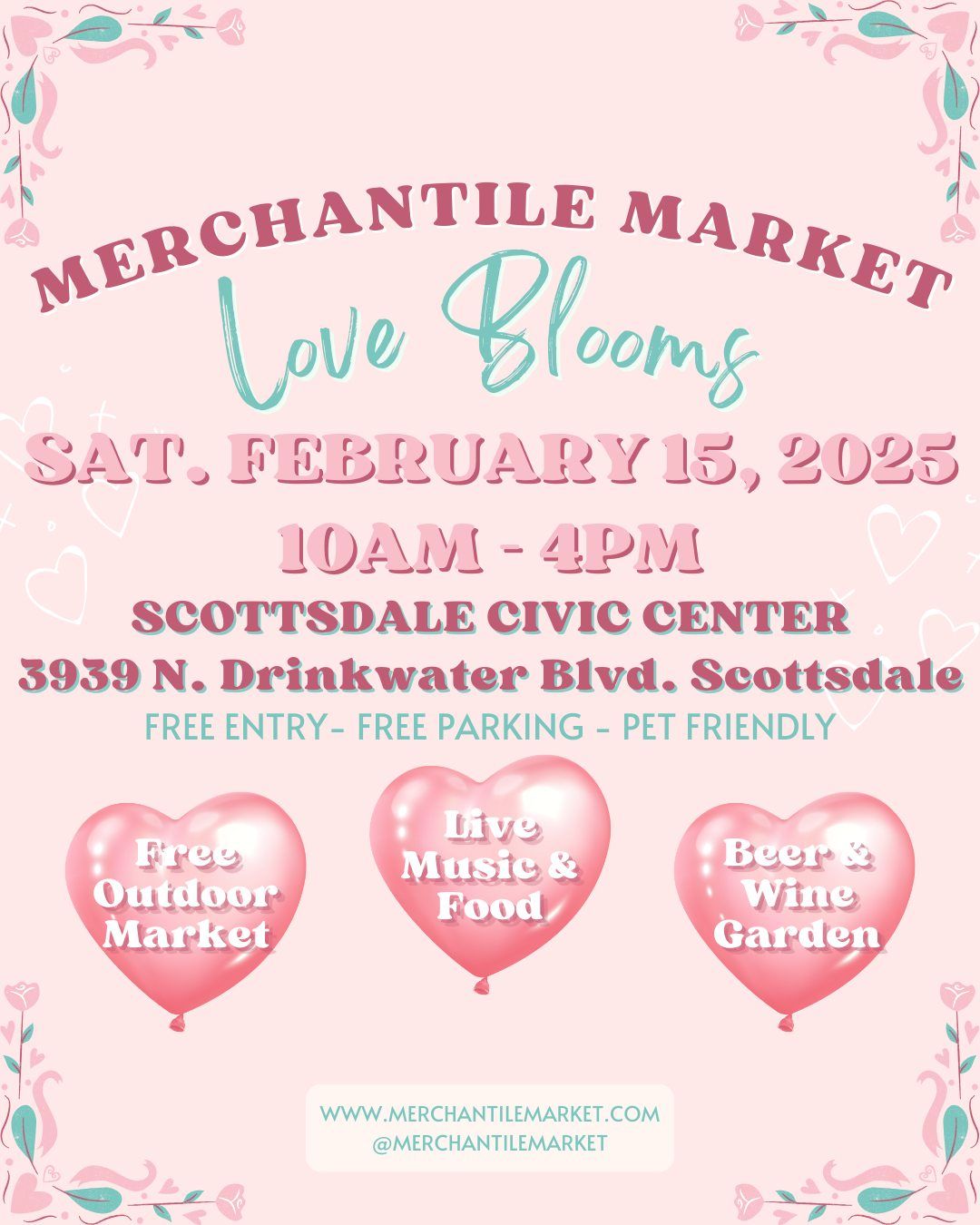 Merchantile Market Love Blooms on February 15, 2025