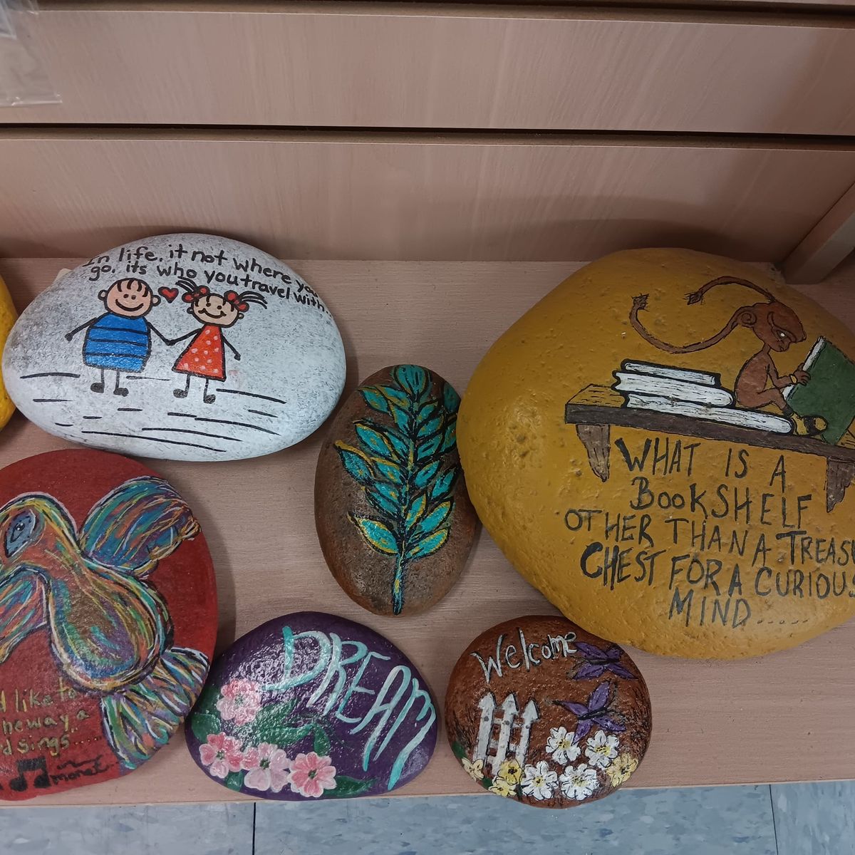 Rock Painting at the Bookstore!