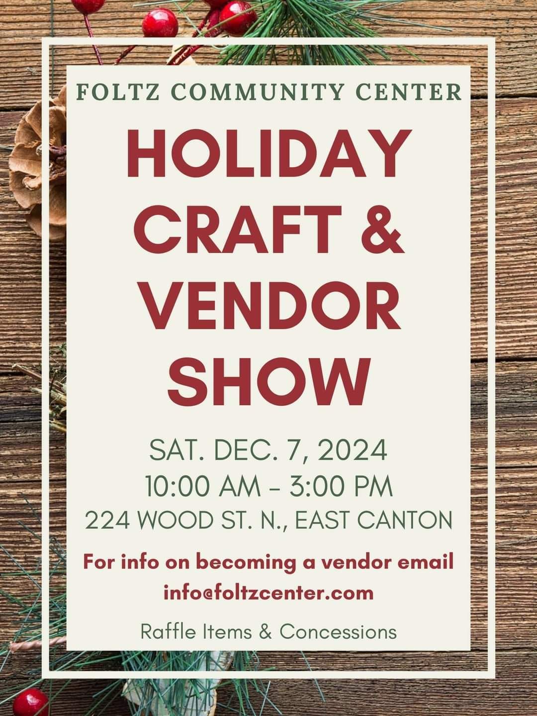 Annual Holiday Craft & Vendor Show