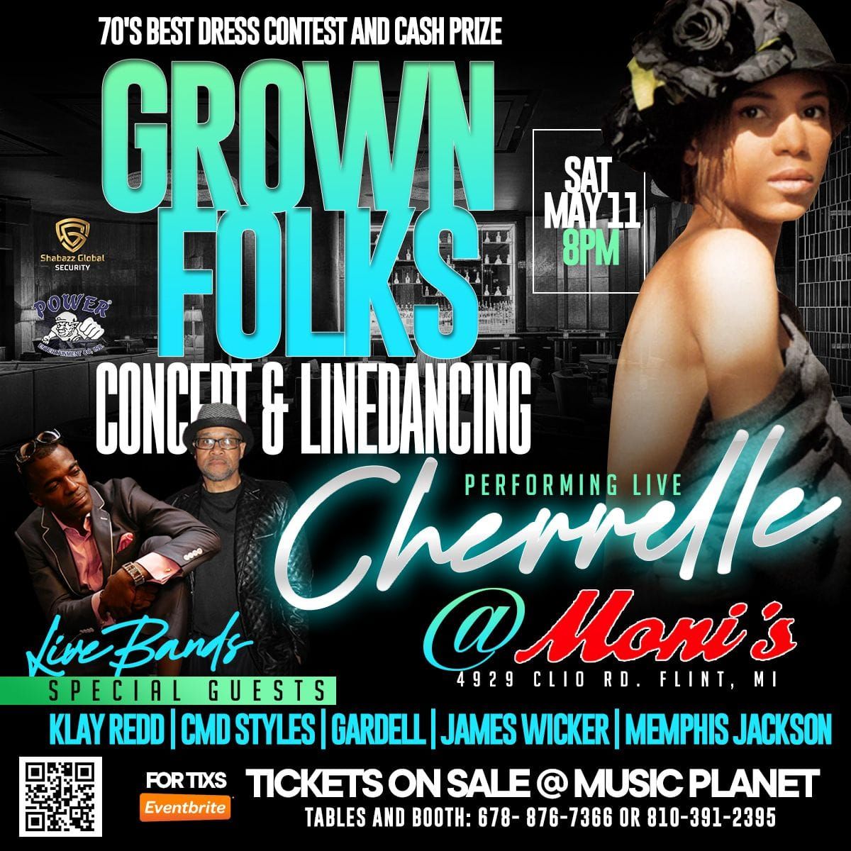 Power Records Grown Folks Party - Concert & Line - Dancing! 