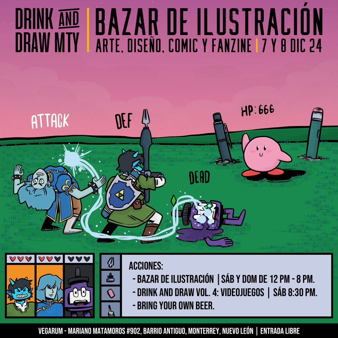 Drink and Draw \/ Bazar de ilustraci\u00f3n Vol. 4.