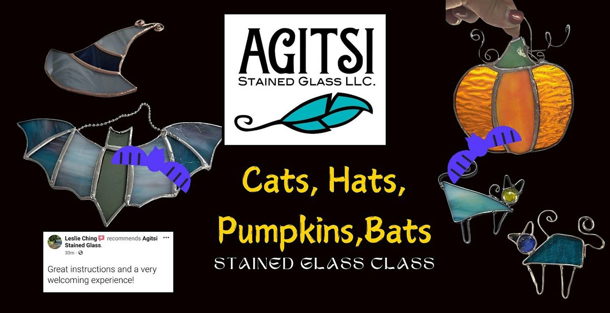 Cats, Hats, Pumpkins or Bats  Stained Glass Make & Take