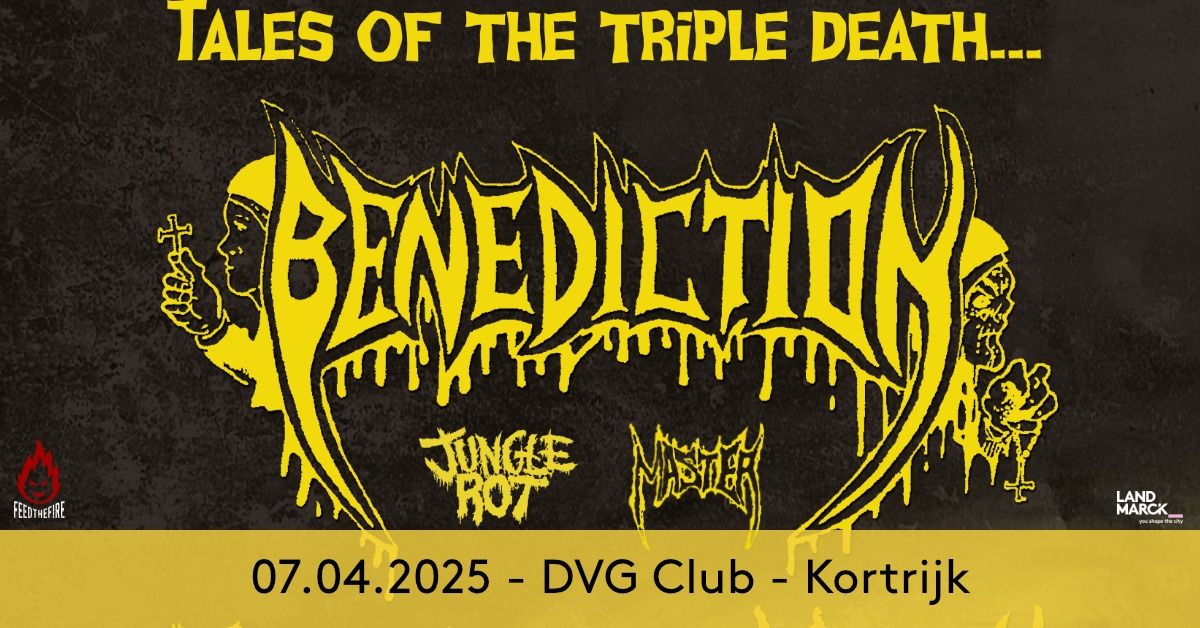 Benediction + Jungle Rot + Master @ DVG Club, Kortrijk