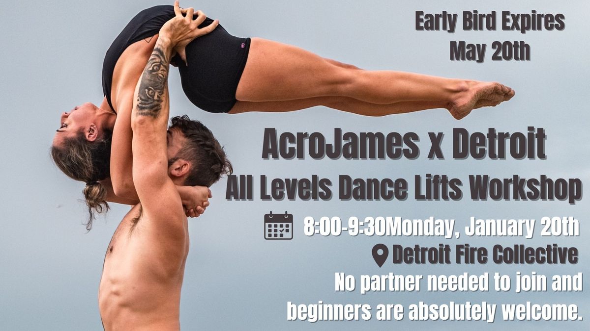 AcroJames X Detroit - All Levels Acro Dance Lifts