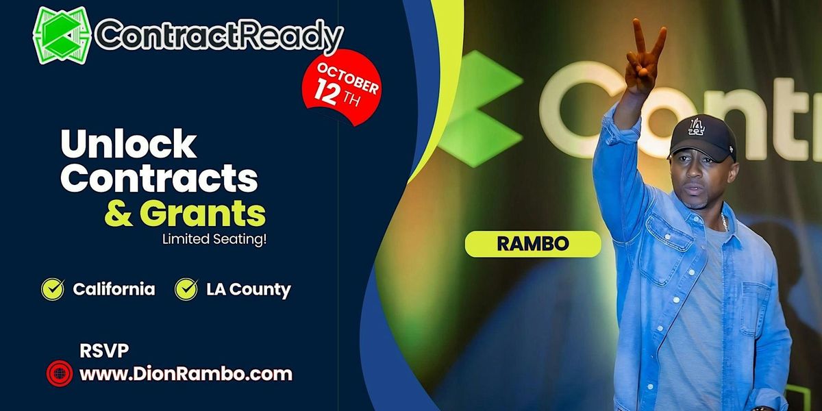 Rambo\u2019s CONTRACT READY at LAX-PROUD BIRD (free event, parking, & snacks)