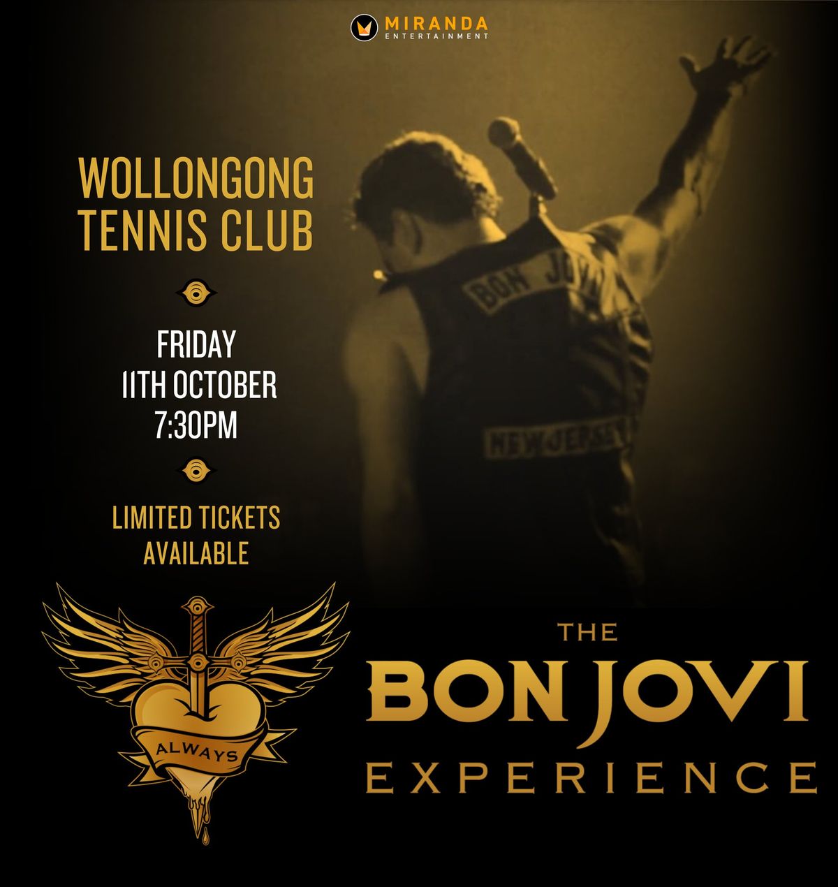 WOLLONGONG TENNIS CLUB | ALWAYS THE BON JOVI EXPERIENCE