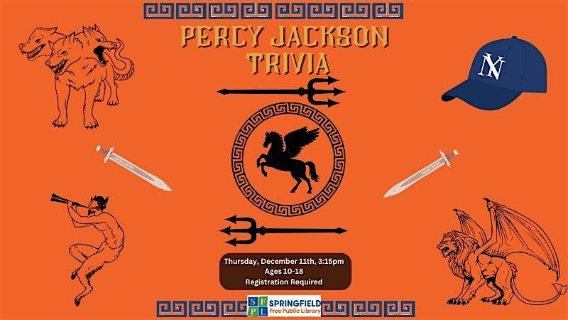 Percy Jackson Trivia - Ages 10-18