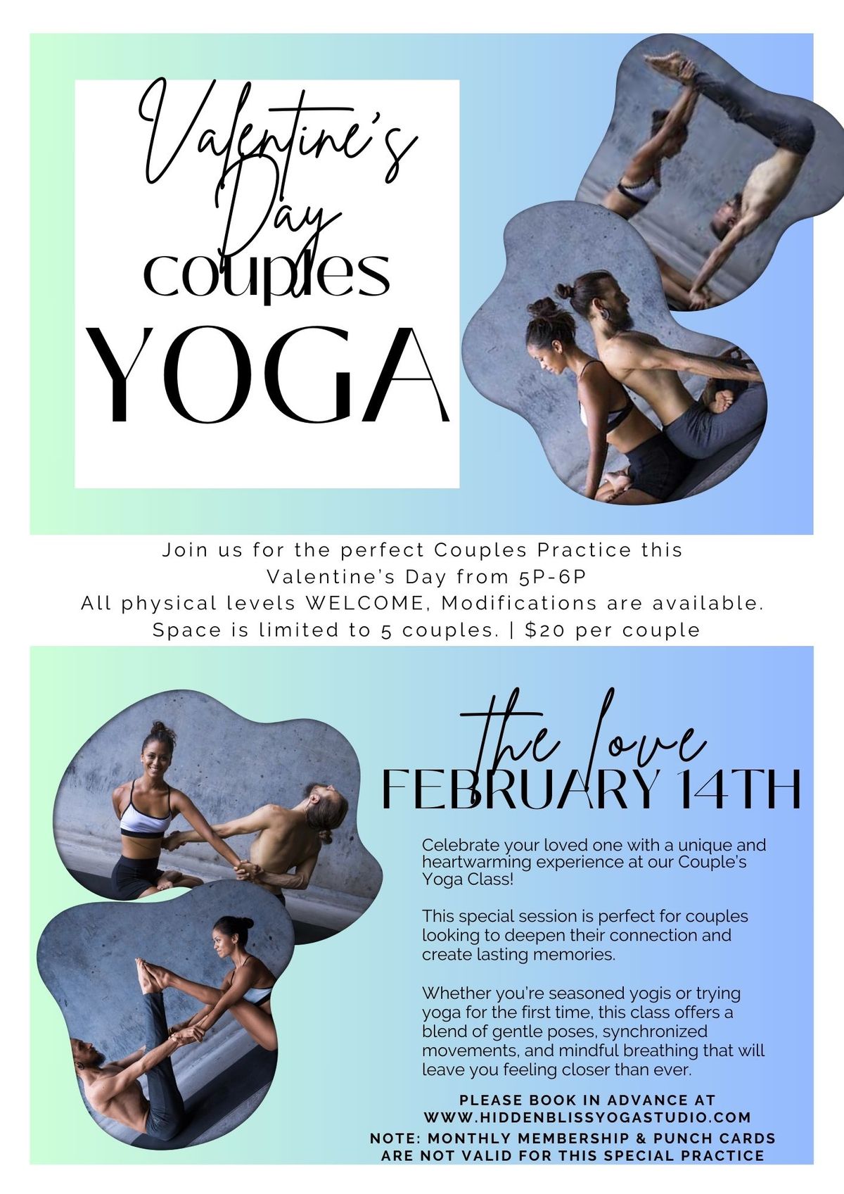 Valentine's Day Couples Yoga