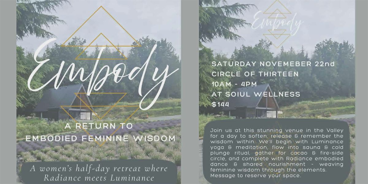 Embody: A Return to Embodied Feminine Wisdom Day Retreat