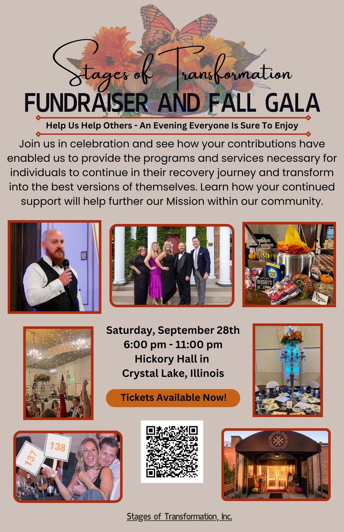 Stages of Transformations 4th Annual Fundraiser and Fall Gala Celebration!