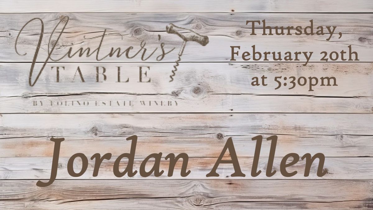 Jordan Allen at Vintner's Table Phoenixville