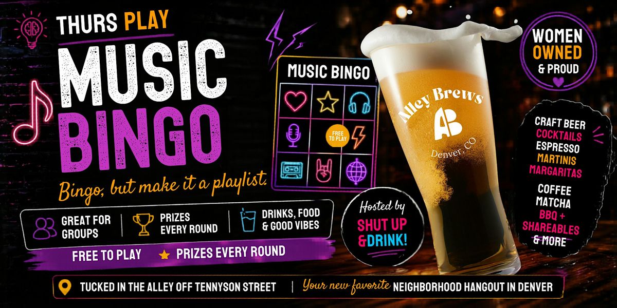 Music Bingo in Denver | Tennyson Street Brewery at Alley Brews