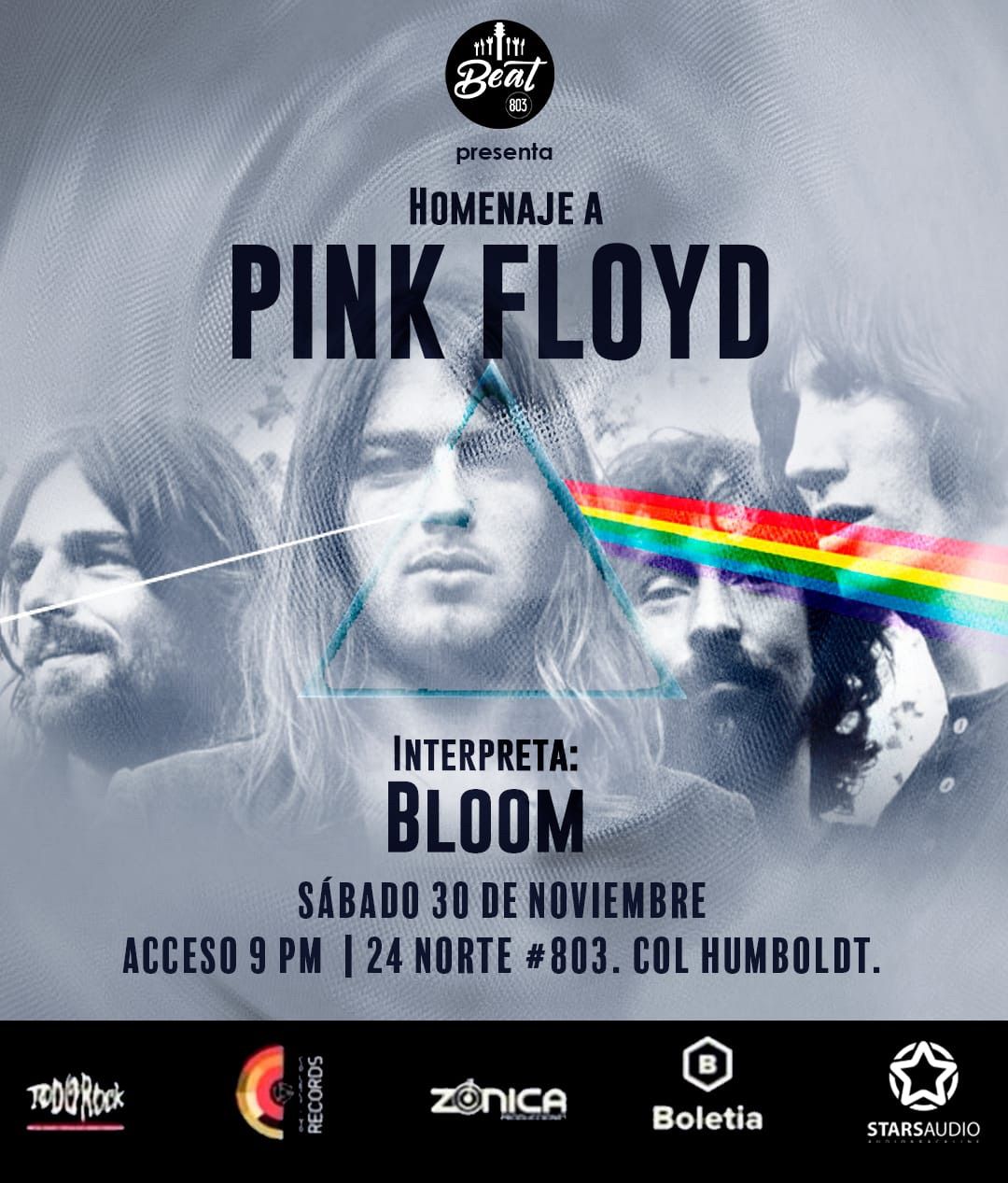 Noche Pink Floyd en Beat 803 