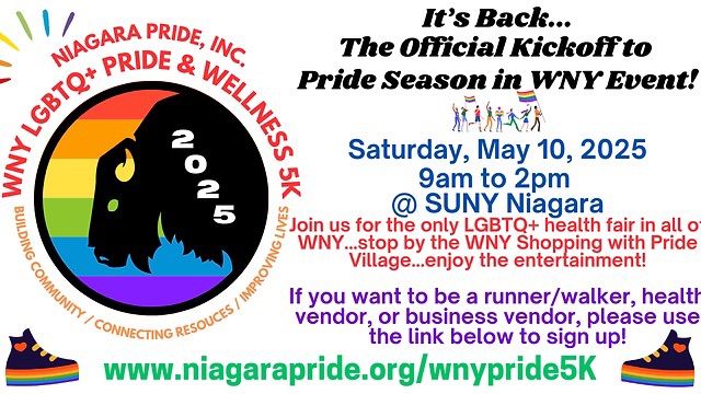 WNY LGBTQ+ Pride & Wellness 5k Fun Run\/Walk Event 