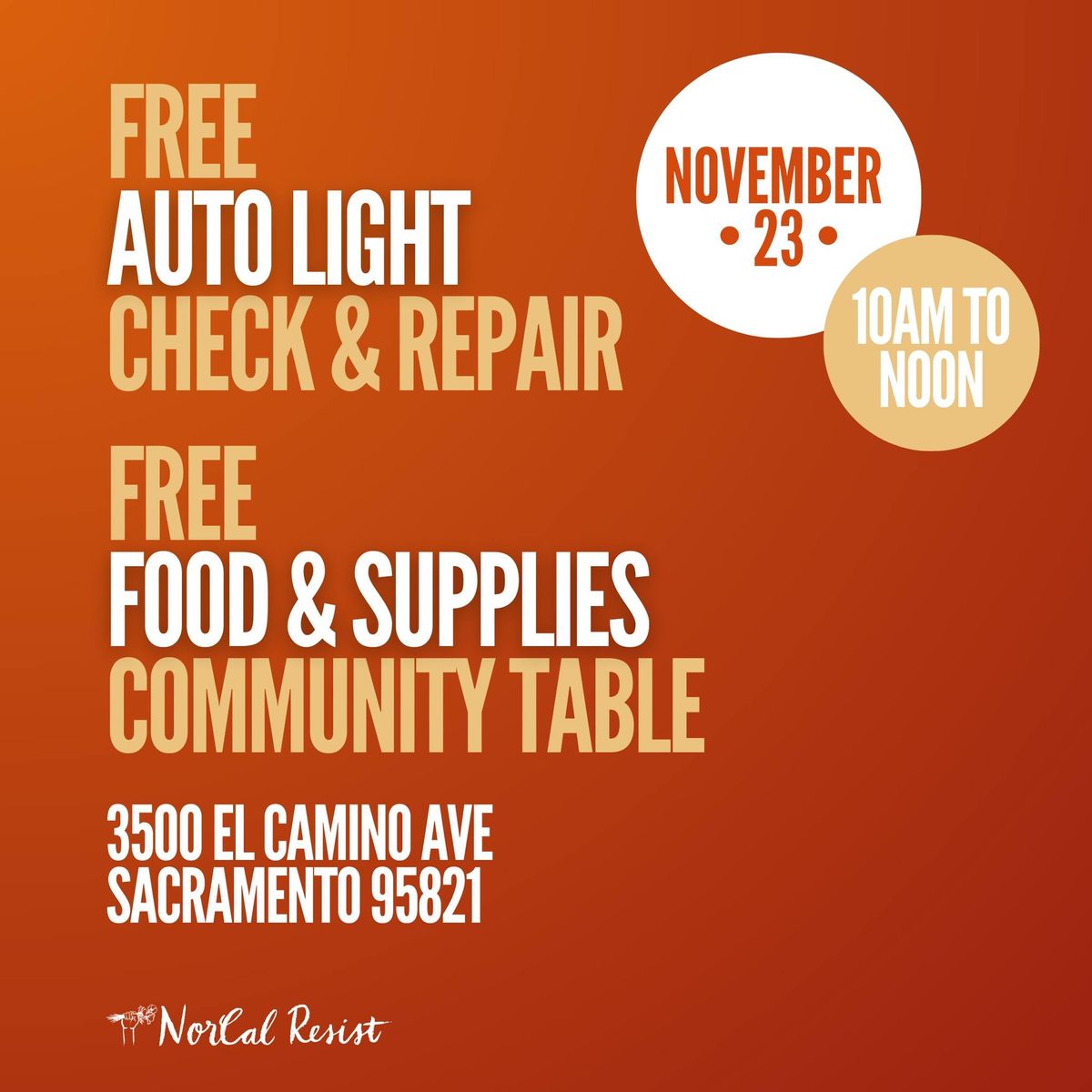 Auto Light Repair & Community Table!