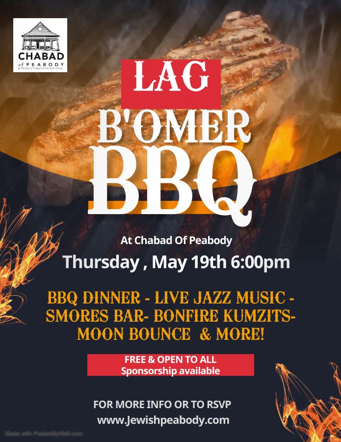 Lag BOmer BBQ, Chabad Of Peabody, 19 May 2022