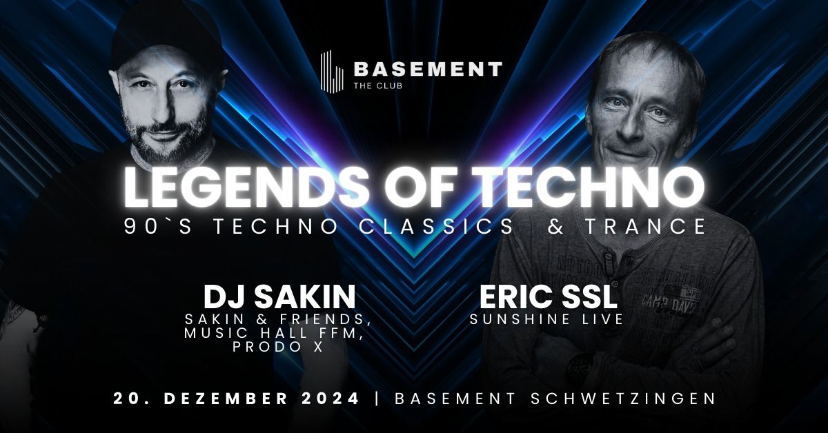 LEGENDS OF TECHNO - DJ SAKIN & ERIC SSL \/\/ 90s RAVE