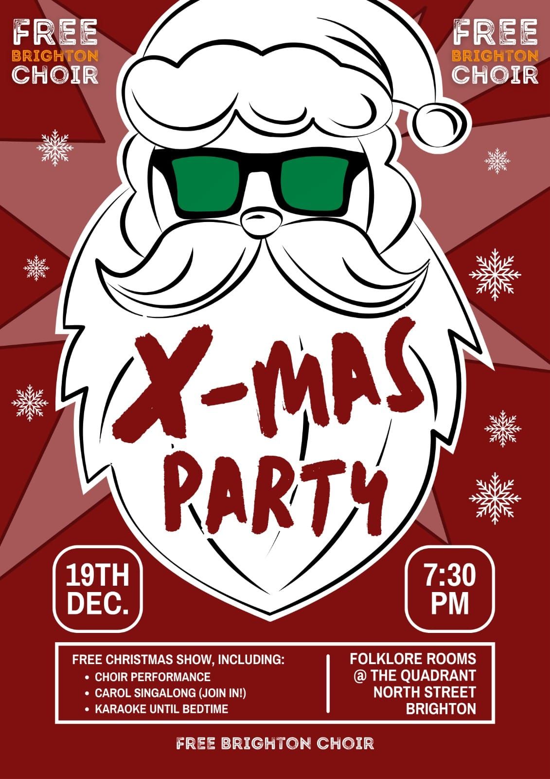 \ud83c\udf84 FREE Choir Show + Carol Singalong + Karaoke Party \ud83c\udf89