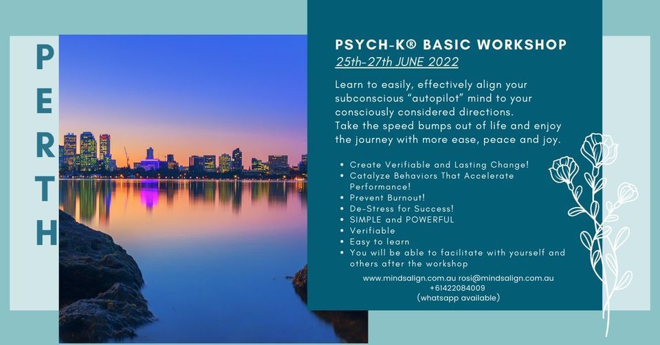 Perth, PSYCH-K\u00ae Basic Workshop
