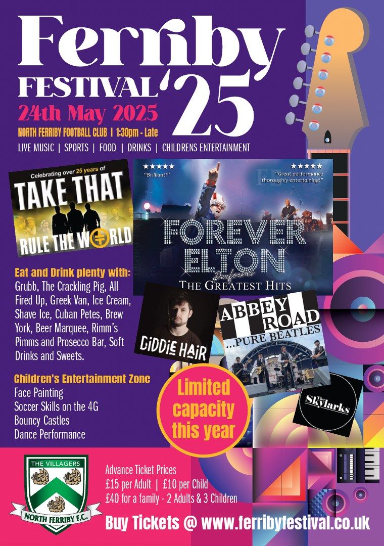 Ferriby Festival 25 - On The Pitch - Elton John | Take That Tribute and More!