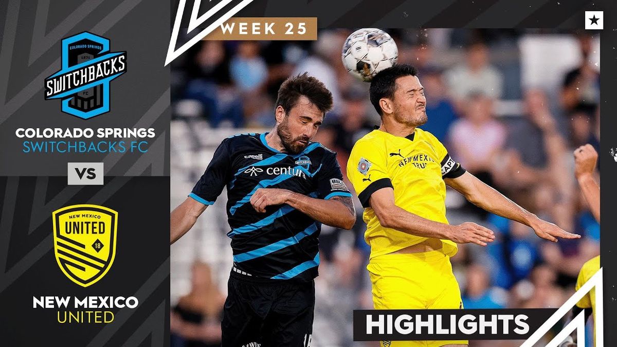 USL Cup | New Mexico United at Colorado Springs Switchbacks FC