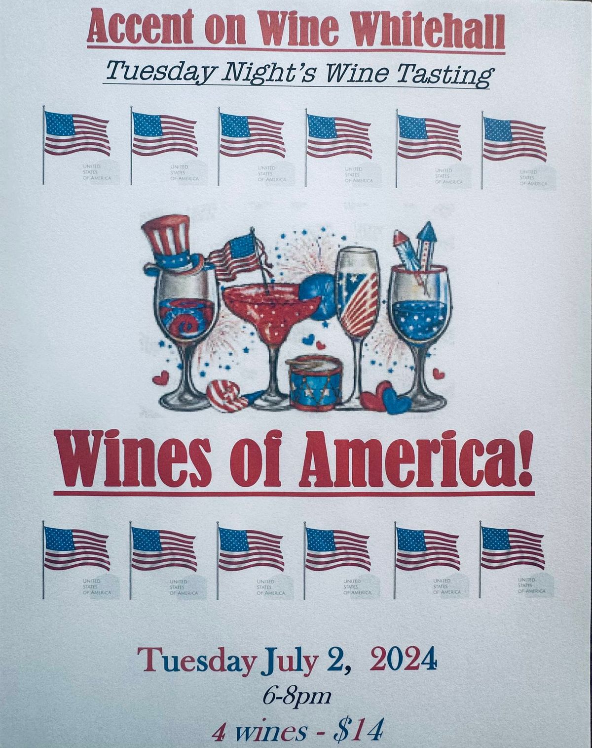 Tuesday Night Wine Tasting: Wines of America 