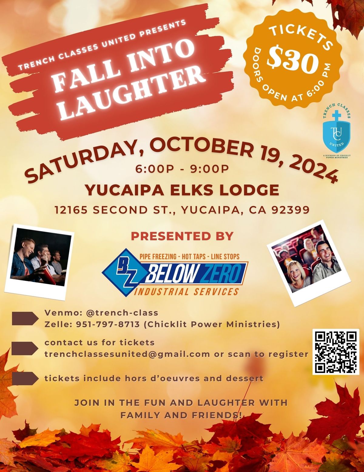 Fall Into Laughter Comedy Night Fundraiser