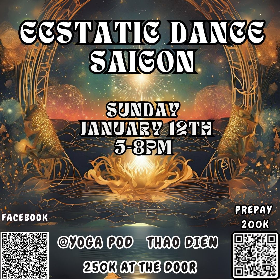 Ecstatic dance Saigon @ Yoga Pod - Warm up workshop - Live DJ set - Sound Bath