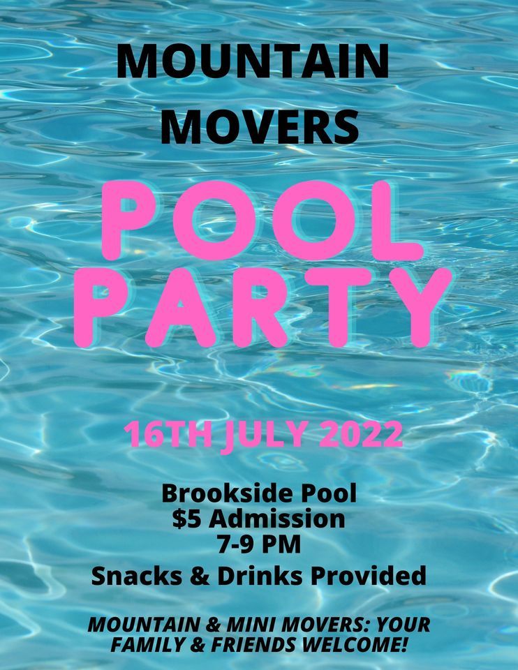 Mountain Mover Youth Group Pool Party, Brookside Pool, Ashland, 16 July ...