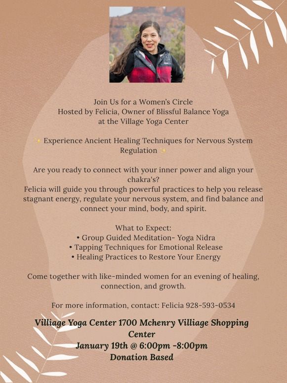 Women's Circle*feat Felicia from Blissful Balance Yoga